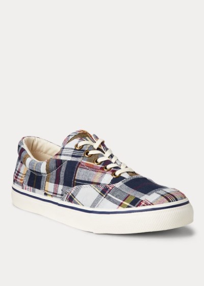 Zapatillas Polo Ralph Lauren Hombre Multicolor - Cotton Madras - HIMND0297